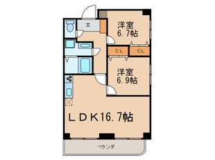 エムズ八剣の物件間取画像